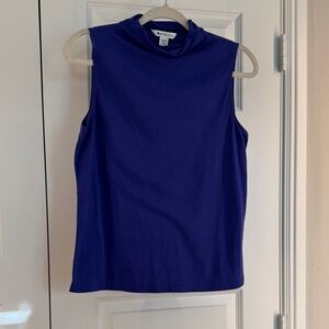 Athleta cobalt blue women's mock sleeveless tank size S